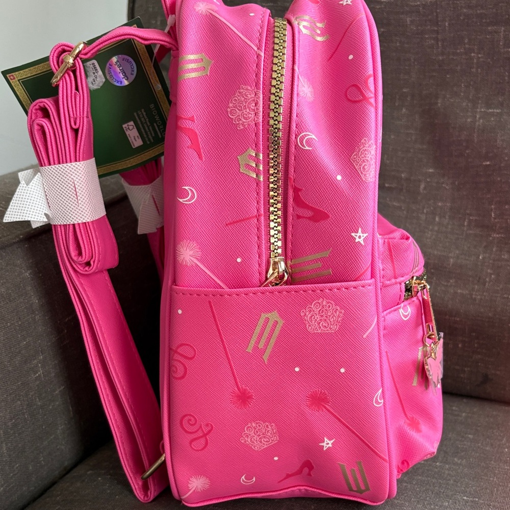 Claire’s Wicked Pink Small Backpack - Picture 5 of 7